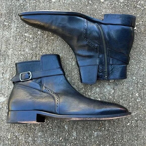 J&M 1850 Maxwell Buckle Zip Boot Leather Black Men’s Size 10.5 M main image 13
